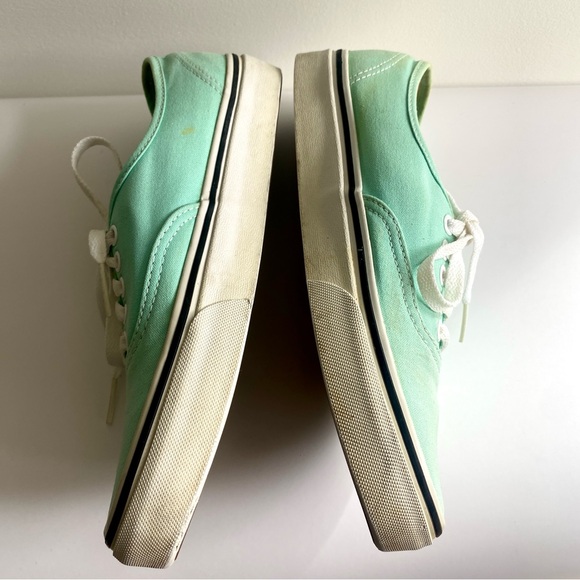 Vans Mint Green Low Top Retro Classic Casual Sneakers Size 9 Women’s - Picture 8 of 11